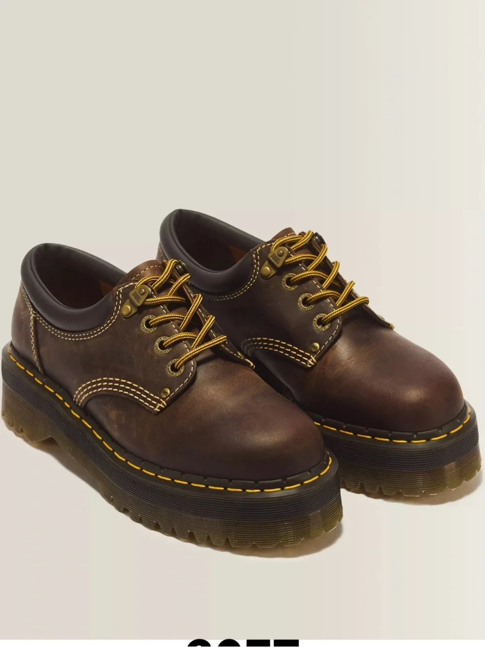 Dr Martens 8053 ARC CRAZY HORSE LEATHER PLATFORMS